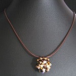 Kit pendentif Bounty Dorado White sur cuir