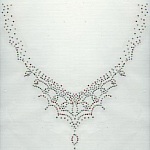 MOTIF STRASS COLLIER MULTICOLORE
