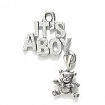 Breloque It's a boy 28 mm