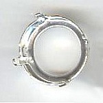 Sertissure ronde Rivoli  14mm argenté