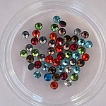 Strass SS20 couleurs mixes hotfix x 50