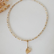 Collier au coeur Swarovski  Devoted 2 You  doré
