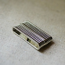 Fermoir magnétique argenté 37mm