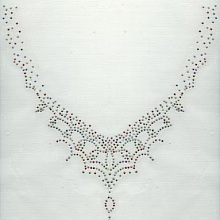 MOTIF STRASS COLLIER MULTICOLORE