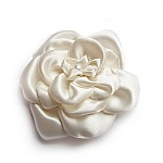 fleur de satin ivoire et perle nacrée faite main pour accessoire mariage