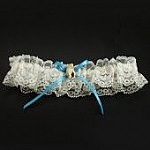 Jarretière ivoire dentelle coquillage thème mer