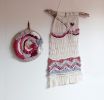 suspension macram&eacute; tissage laine