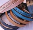 Gravure sur bracelets cuir 