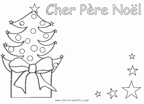 Lettre au Père Noël à imprimer