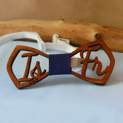 noeud papillon bois pour mariage