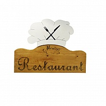 Horloge restaurant la  toque du chef sapin