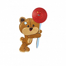 Horloge 'nounours et sucrerie' mdf enfant