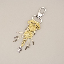 Bijou de sac avec porte-clef mousqueton à personnaliser
