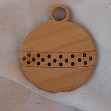 Boule de Noël en bois à décorer soi-même 