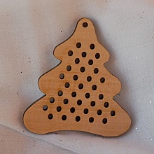 Sapin en bois pour déco de Noël à broder soi-même 