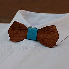 Noeud papillon homme en bois français  'le rablé' de petite taille et personnalisable