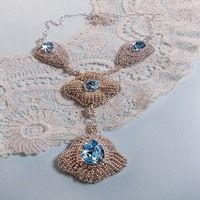 Collier Topaze Bleu Collier Topaze Bleu