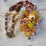 Collier Caresse de Perles brodé de perles diverses 