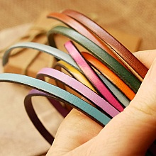 Bracelet manchette aux 4 cuirs au choix