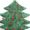 centre de table Sapin  de No&euml;l