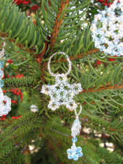 décors de Noël en perles de cristal