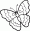 mod&egrave;le windows color coloriage papillon