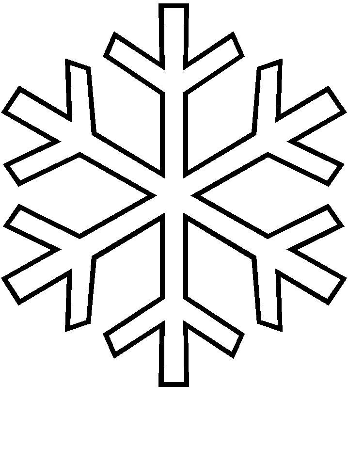 modèle pochoir flocon neige